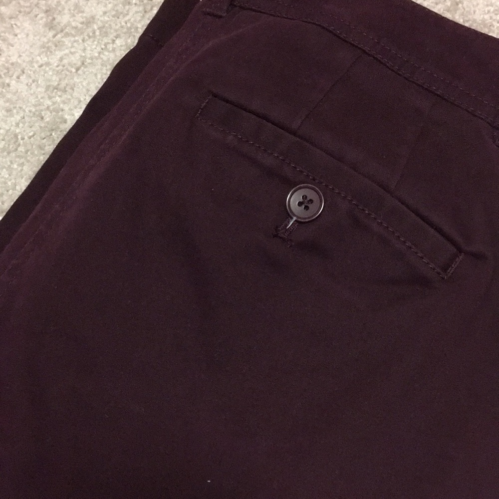 BOGO $15&under Maroon straight leg pants - Picture 4 of 4
